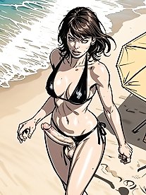 Petite vixen and provocative seductress in hosiery