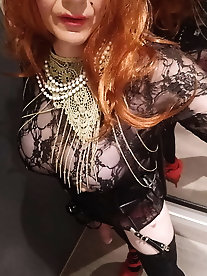 Alluring tgirl streetwalkers want to have anal sex with vibrator