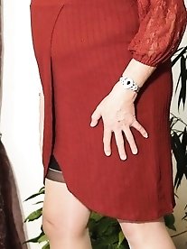 Valisere46 wears sexy pantyhose in this set of photos.