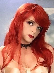 My transgender girlfriend is playing alone.