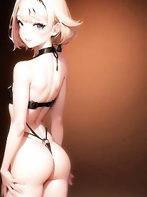 Prostitutes are teasing their buttocks