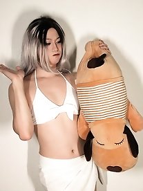 More photos of people climbing ladders.