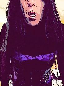 A beautiful transgender woman enjoys playing with her ass.