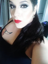 Lustful streetwalker puts on sexy bra