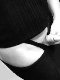 Skinny shemale streetwalkers are posing undressed on the street