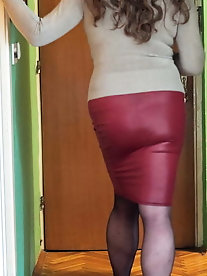 Elegant shemale whore is giving head