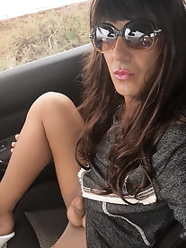 Lovely shemale chick is giving him all what he wants