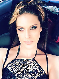 Harlot is touching herself