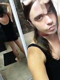 Filthy shemale trollops are covered with sperm