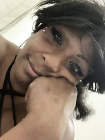 Shiny latex catshuit