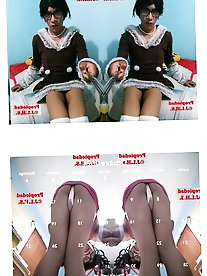 Shemale trollop is masturbating herself